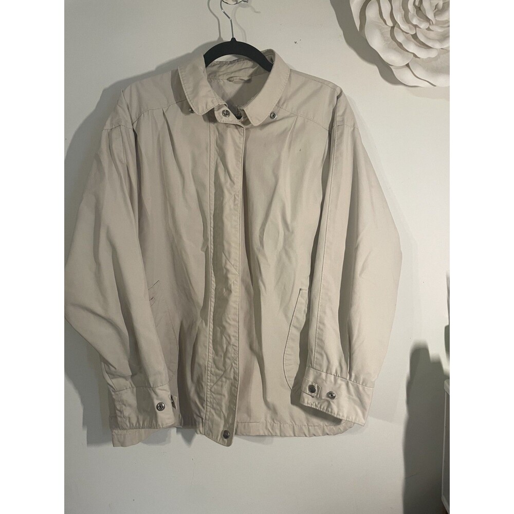 Vintage London Club  Cream Zip Up Jacket